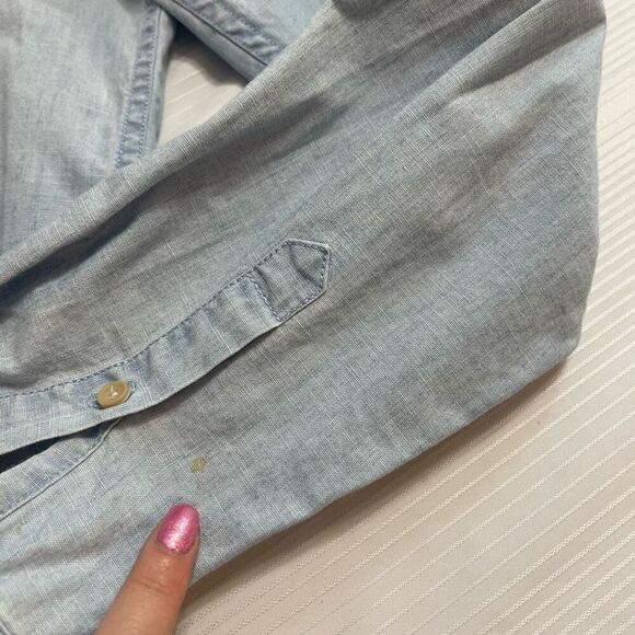 Joe’s Collection Denim Long Sleeve Button Up Shirt Size Medium - Picture 9 of 9